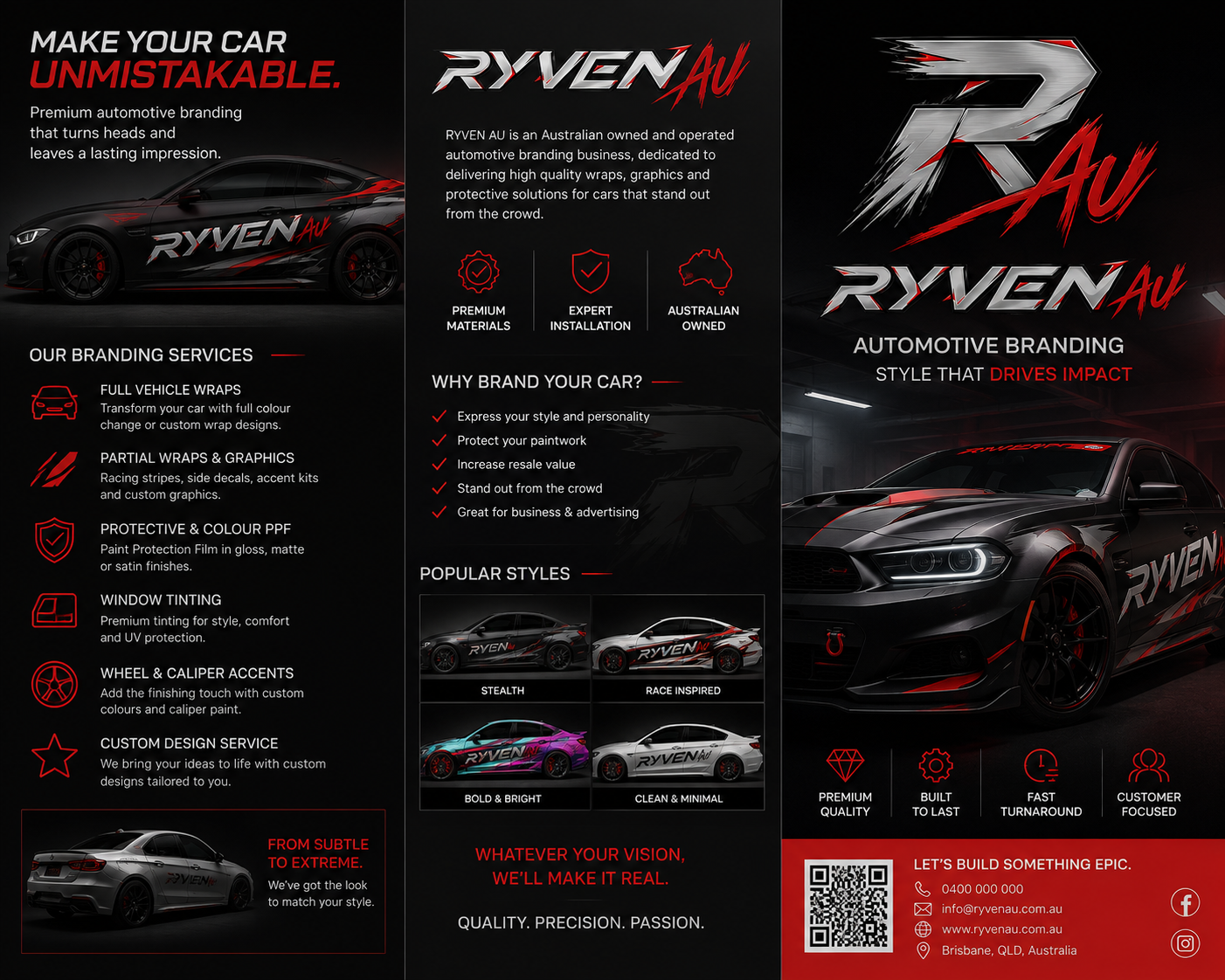 RYVEN AU automotive branding catalogue
